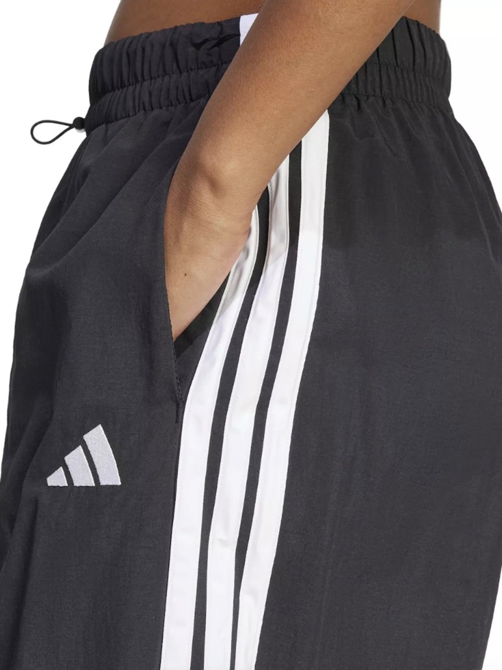 Adidas Women's Three Stripe Parachute Pants. M - Picture 2 of 9